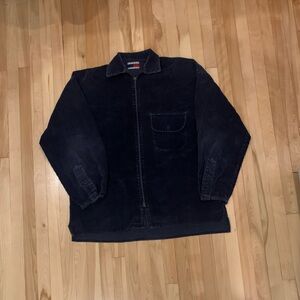 Tommy hilfiger corduroy jacket oversize large men royal blue